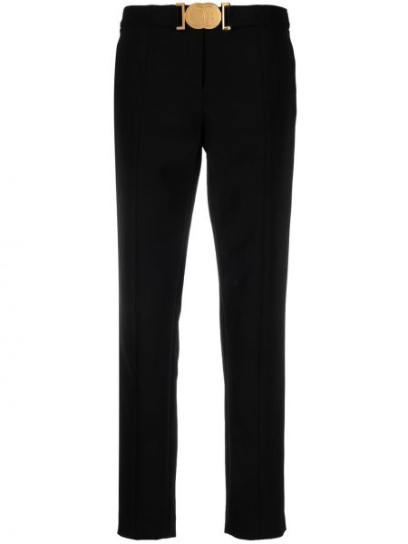 Pantaloni cu cataramă Moschino negru