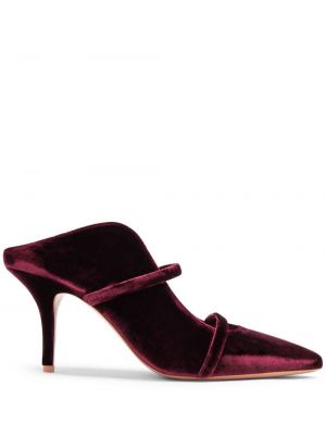 Mules in velluto Malone Souliers rosso