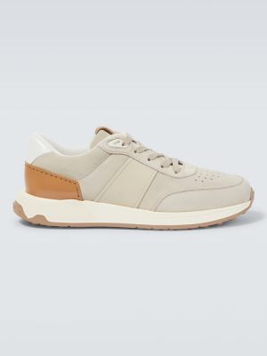Sneakers in pelle scamosciata Tod's bianco