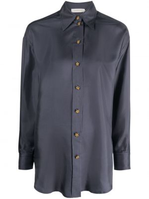 Šilkinė marškiniai Zimmermann mėlyna