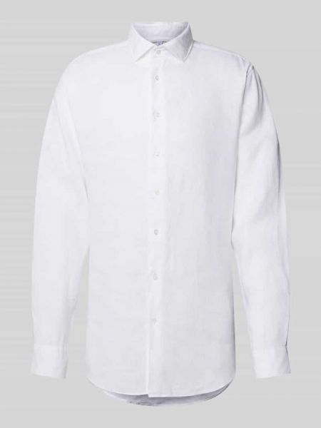 Lniana koszula Seidensticker Regular Fit biała