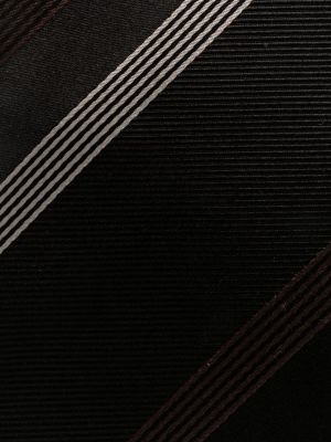 Pletená hedvábná kravata Tagliatore černá