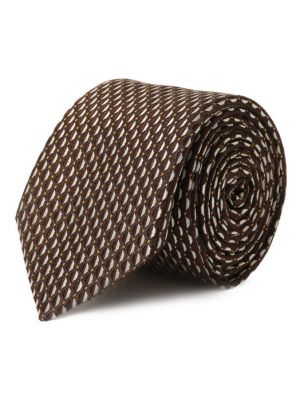 Шелковый галстук Altea коричневый