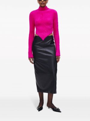 Fleecový svetr Marc Jacobs růžový