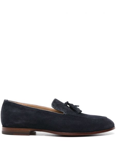 Semišové loafers Scarosso modré