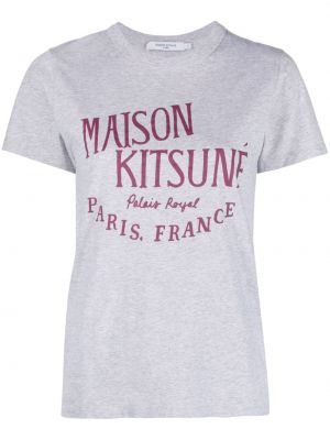 T-shirt mit print Maison Kitsuné