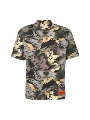 T-shirt mit camouflage-print Heron Preston grün