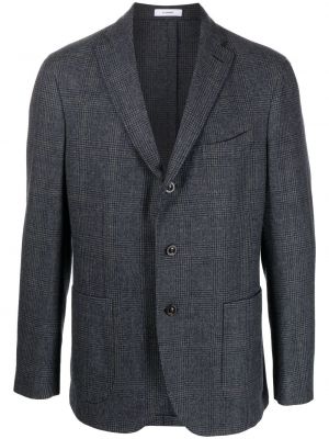 Sjekket blazer Boglioli blå