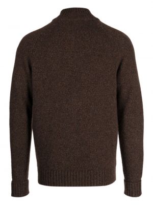 Sweter z kaszmiru N.peal brązowy