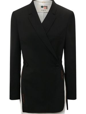 Шерстяной пиджак Ports 1961 черный
