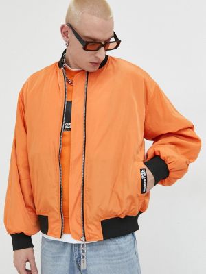 Дънково яке с изолация Karl Lagerfeld Jeans оранжево