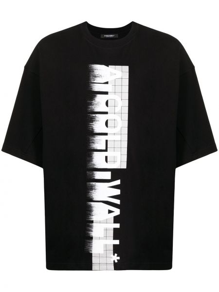T-shirt con stampa A-cold-wall* nero