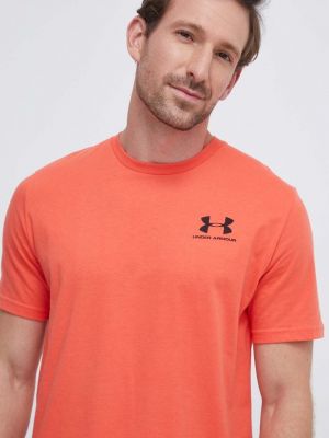 Тениска с дълъг ръкав Under Armour оранжево
