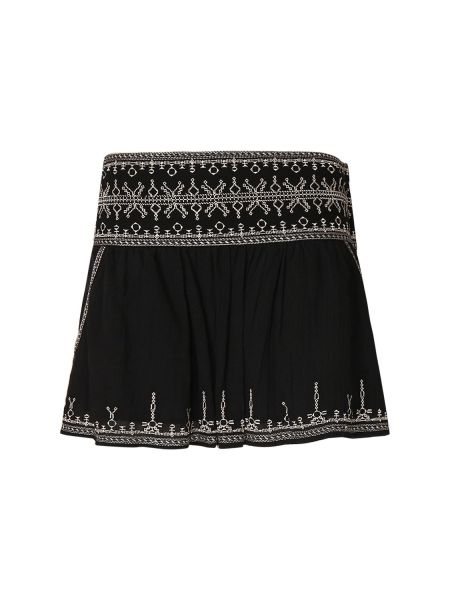 Bomuld mini nederdel Marant Etoile sort