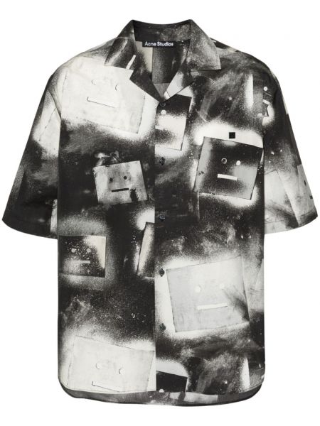 Βαμβακερό πουκάμισο με σχέδιο Acne Studios