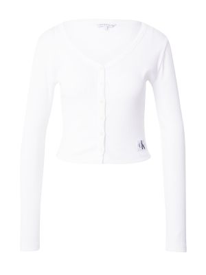 Bluză Calvin Klein Jeans alb