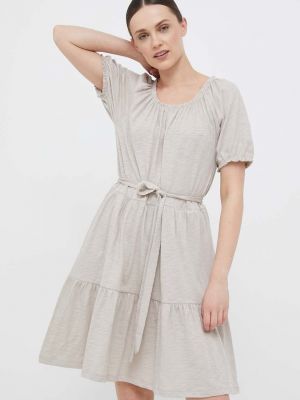 Sukienka mini bawełniana Gap beżowa