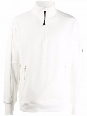 Jersey con cremallera de tela jersey C.p. Company blanco