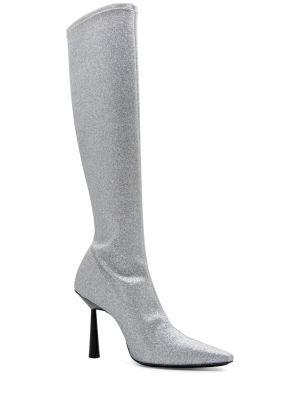Kotníkové boty Gia Borghini stříbrné