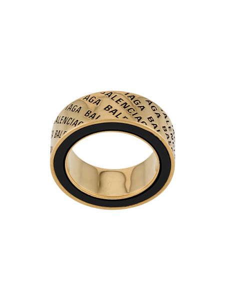 Złoty pierścionek Balenciaga