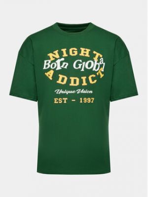 T-shirt Night Addict vert