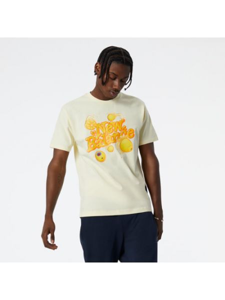 T-shirt en coton New Balance jaune