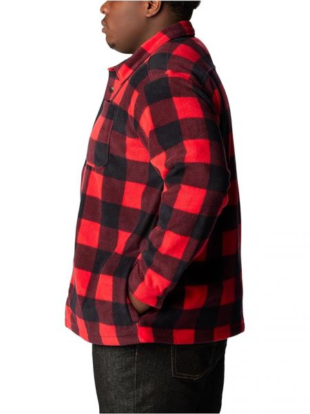 Куртка-рубашка с принтом Columbia красная