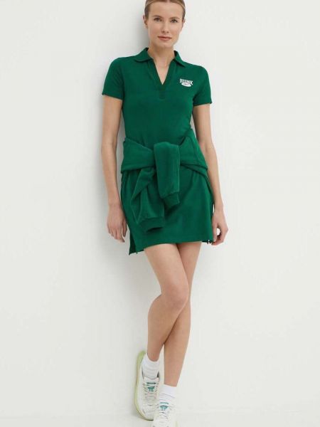Sukienka mini dopasowana Reebok Classic zielona