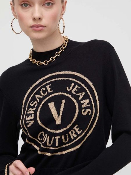 Pulover Versace Jeans Couture crna