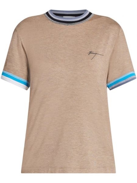 T-krekls Ferragamo brūns