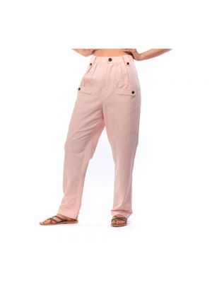 Spodnie relaxed fit Weili Zheng różowe