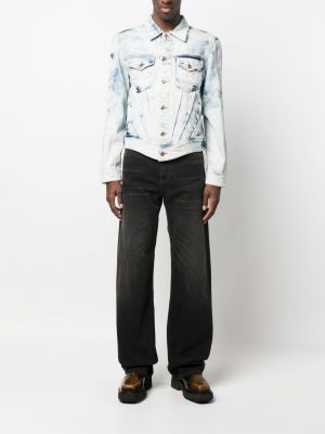Jeansjacke mit plisseefalten Juntae Kim blau