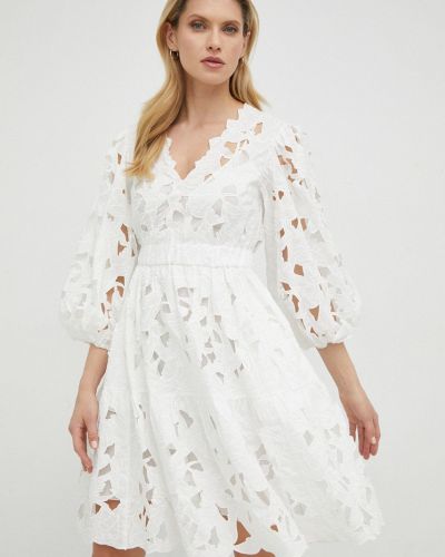 Red Valentino ruha fehér, mini, harang alakú