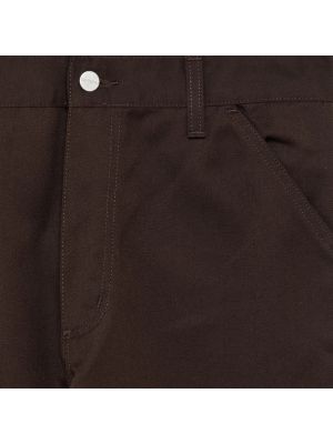 Proste spodnie w jednolitym kolorze Carhartt Wip brązowe
