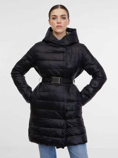 Prošívaný zimní kabát Orsay černý