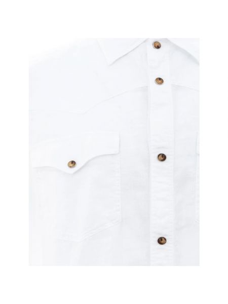 Camisa de lino Gran Sasso blanco