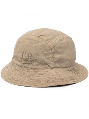 Bavlnená čiapka s výšivkou C.p. Company khaki