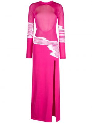 Transparentes abendkleid Missoni pink