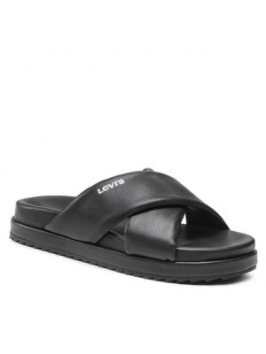 Papuci cu platformă Levi's® negru