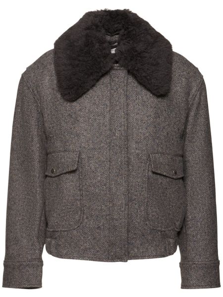 Ull teddy jakke Stella Mccartney brun