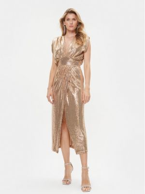 Priliehavé šaty Rinascimento zlatá