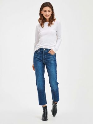 High waist straight jeans Gap blau
