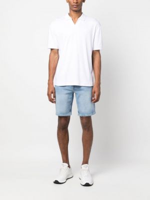 Medvilninis polo marškinėliai Calvin Klein balta