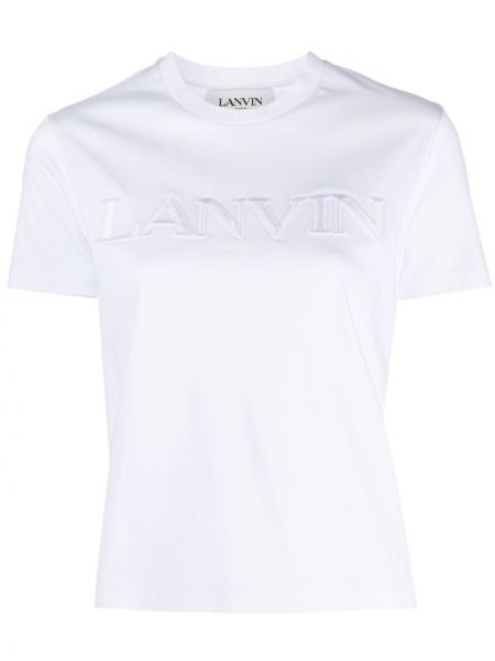 T-shirt di cotone Lanvin bianco