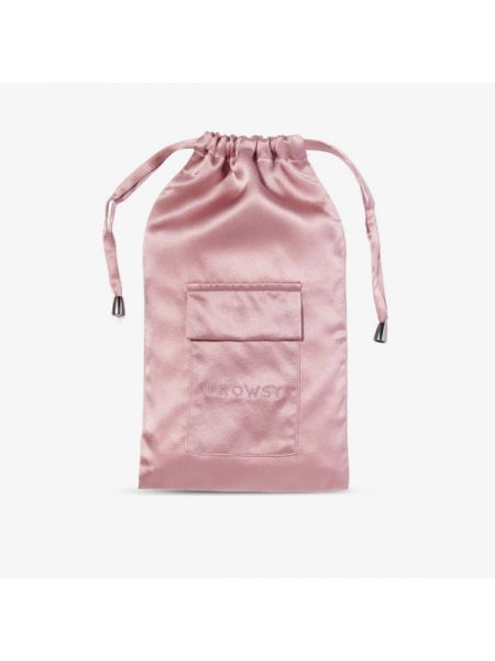 Шелковый клатч с вышивкой с карманами Drowsy Sleep Co розовый