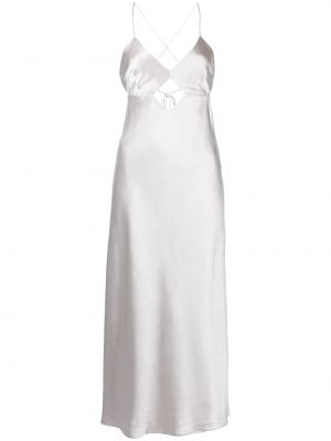 Midi ruha Michelle Mason ezüstszínű