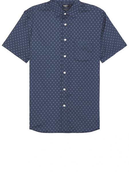 Camisa con estampado Faherty azul