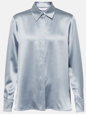 Svilena srajca Max Mara modra