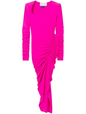 Sukienka koktajlowa asymetryczna Az Factory różowa