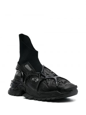 Sneakersy skórzane Rombaut czarne